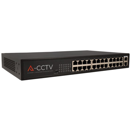A-CCTV 26 port-Switch mit 24 PoE-Ports