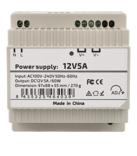 A-CCTV dc 12v 5a power supply