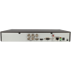 Grabador 5 en 1 (hd-cvi, hd-tvi, ahd, analógico y ip) HIKVISION PRO de 4 canales y 8 mpx de resolución máxima