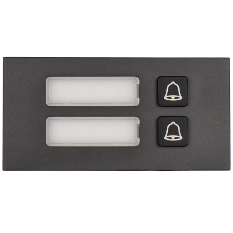 Estação externa modular para videoporteiro ip com 2 botões DAHUA