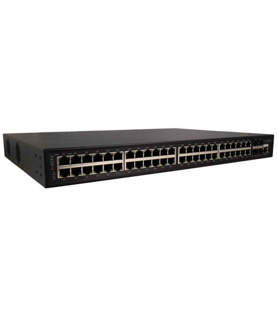  52 ports switch with 48 PoE ports