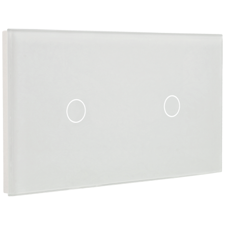 A-SMARTHOME double switch panel with 2 buttons