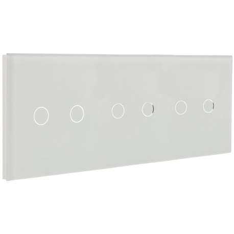 A-SMARTHOME triple switch panel with 6 buttons
