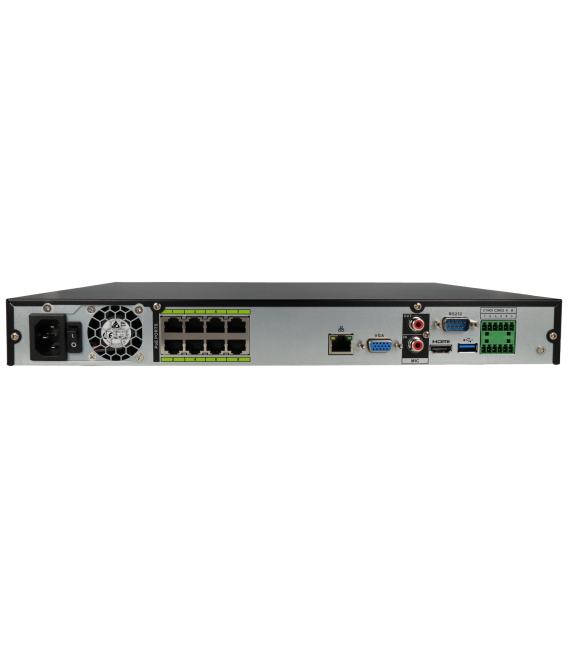 DAHUA ip recorder of 8 channel and 32 mpx resolution with 8 PoE ports