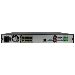 DAHUA ip recorder of 8 channel and 32 mpx resolution with 8 PoE ports