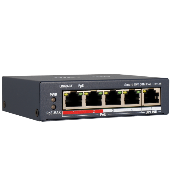 HIKVISION PRO 5 ports switch with 4 PoE ports