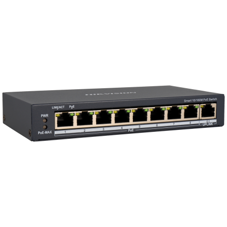 HIKVISION PRO 9 ports cloud switch with 8 PoE ports