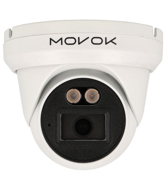 Telecamera MOVOK minidome ip da 3 megapíxeles e ottica fissa 