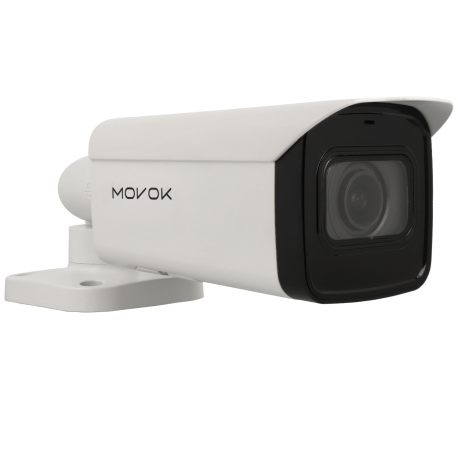 MOVOK bullet ip camera of 8 megapíxeles and optical zoom lens
