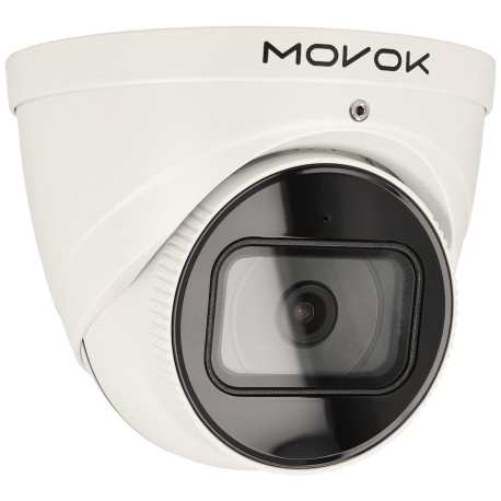 Telecamera MOVOK minidome ip da 8 megapíxeles e ottica fissa 