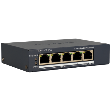 Switch HIKVISION PRO 5 porte con 4 porte PoE