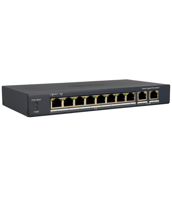 Switch cloud HIKVISION PRO 10 puertos con 8 puertos PoE