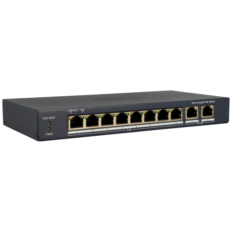 Switch cloud HIKVISION PRO 10 portas com 8 portas PoE