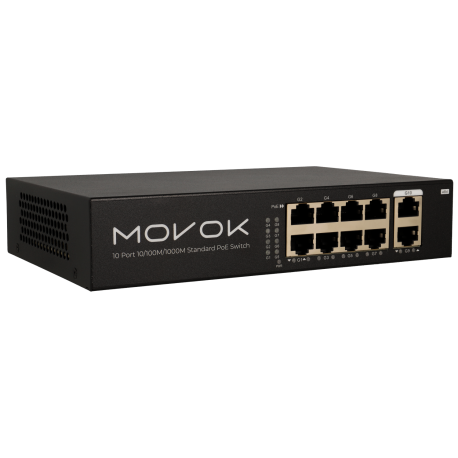  10 ports switch with 8 PoE ports