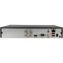 Grabador 5 en 1 (hd-cvi, hd-tvi, ahd, analógico y ip) HIKVISION de 4 canales y 4 mpx de resolución máxima