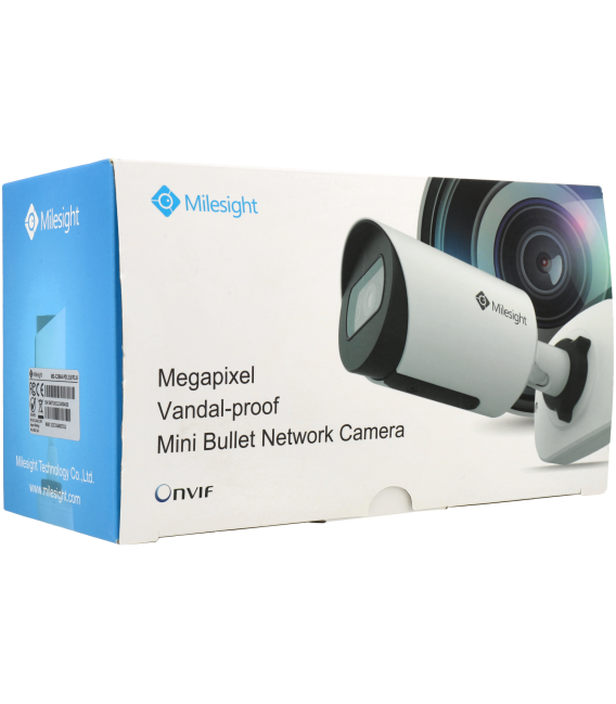 C​améra MILESIGHT compactes ip avec 8 megapíxeles et objectif fixe 