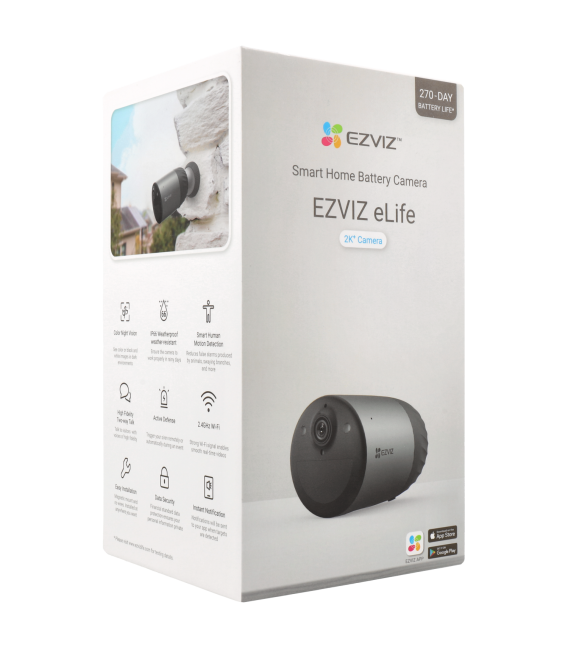 C​améra EZVIZ compactes ip avec 4 megapixels et objectif fixe 