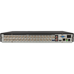 Grabador 5 en 1 (hd-cvi, hd-tvi, ahd, analógico y ip) DAHUA de 32 canales y 2 mpx de resolución máxima