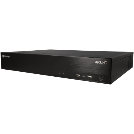 MILESIGHT ip recorder of 32 channel and 12 mpx resolution with 24 PoE ports
