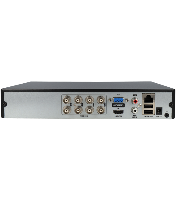 HIKVISION 5 in 1 (hd-cvi, hd-tvi, ahd, analog and ip) recorder of 8 channel and 8 mpx maximum resolution