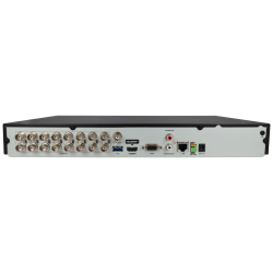 Grabador 5 en 1 (hd-cvi, hd-tvi, ahd, analógico y ip) HIKVISION de 16 canales y 8 mpx de resolución máxima